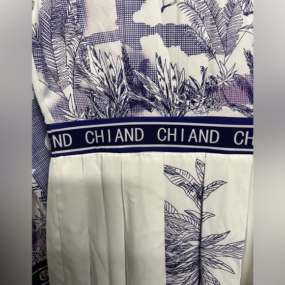 Summer Runway Designer Dress Women Elegant Floral Print Midi Dress - Picture 12 of 15